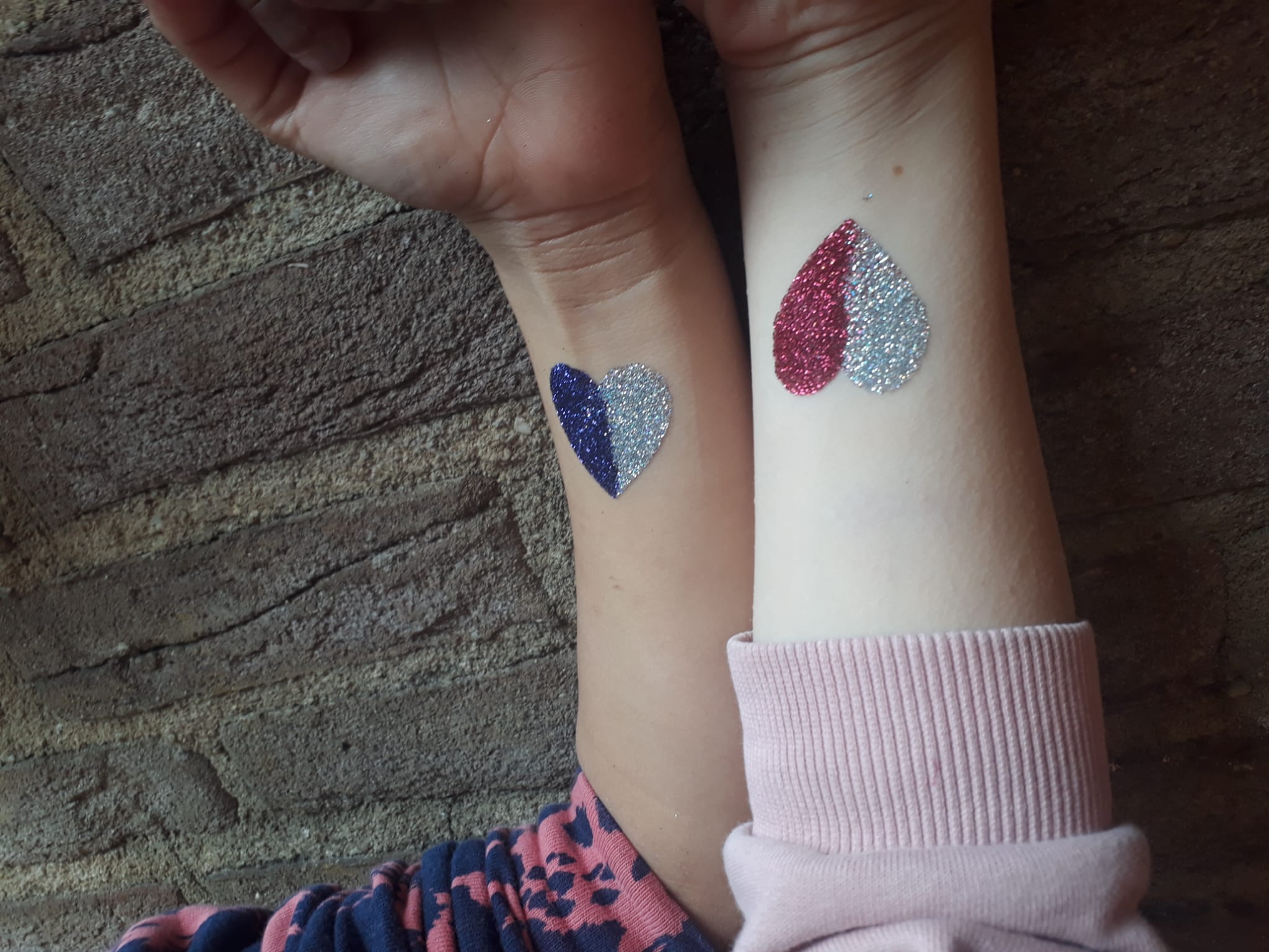 glittertattoo hartjes gelderland