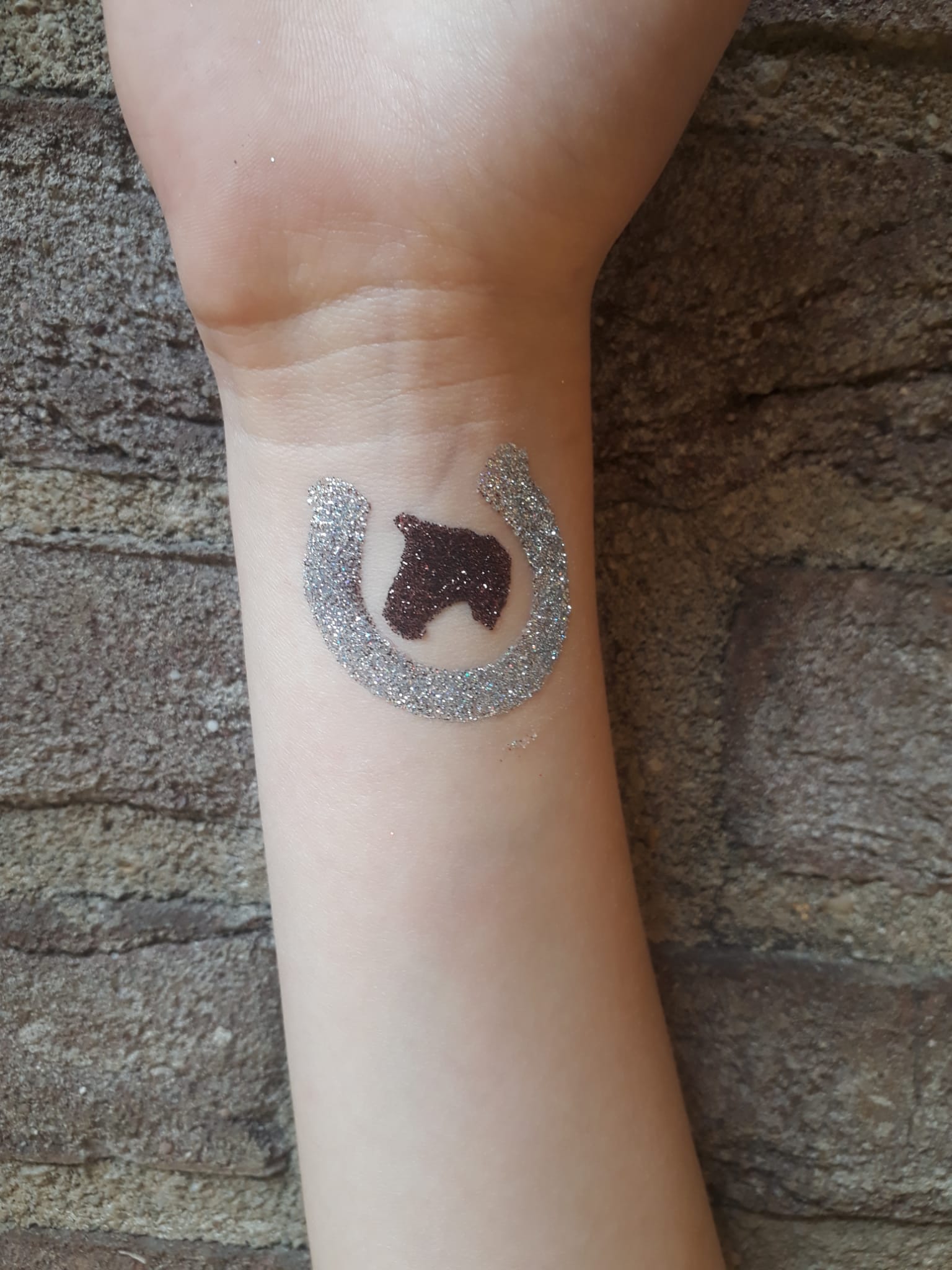 glittertattoo paard gemeente rheden